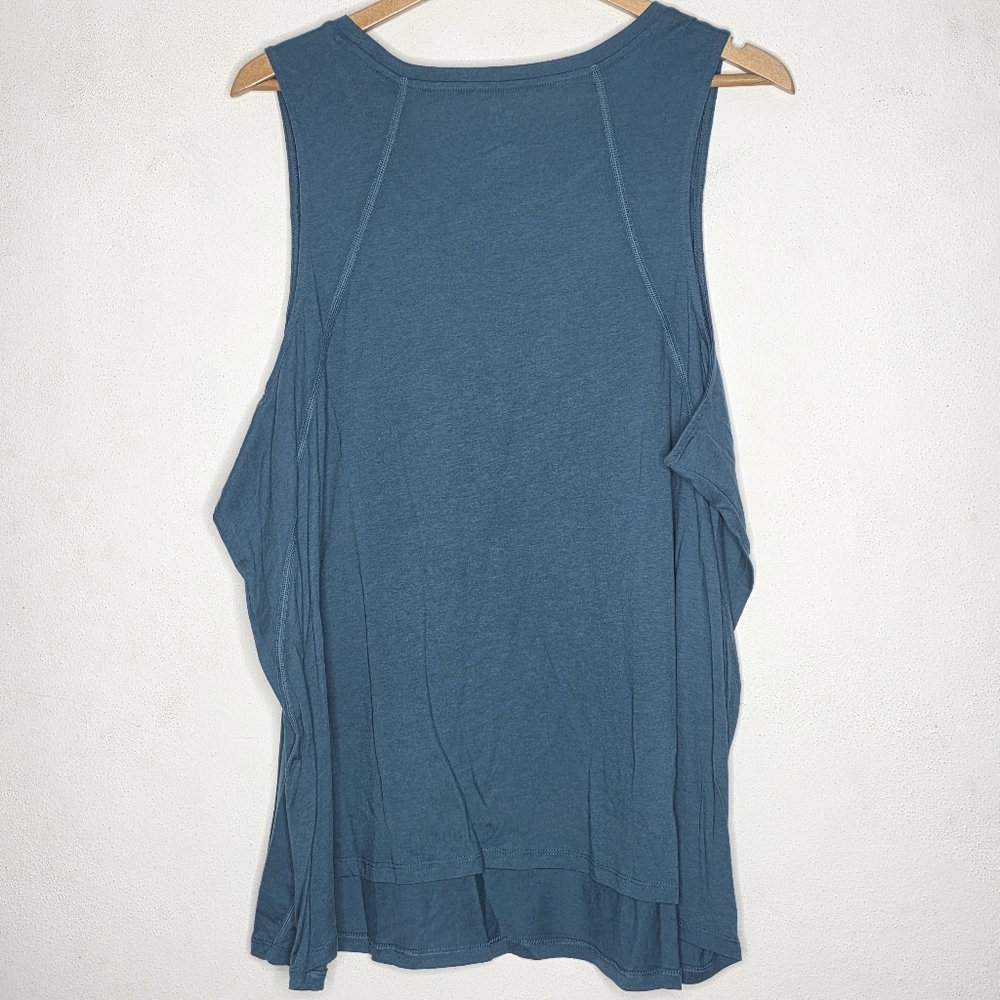 NEW Torrid Happy Camper Performance High Neck Tank Top Desert 4X Teal - Picture 2 of 6